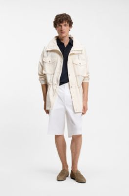 BOSS BY BECKHAM penny loafers in suede, Green