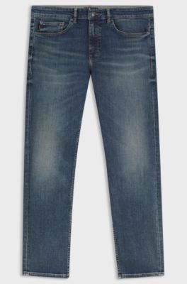 Delaware Slim-fit jeans in stretch-cotton blend, Blue