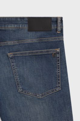 Delaware Slim-fit jeans in stretch-cotton blend, Blue