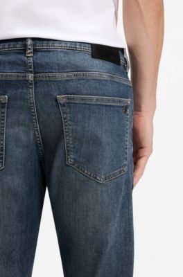Delaware Slim-fit jeans in stretch-cotton blend, Blue
