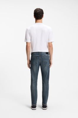 Delaware Slim-fit jeans in stretch-cotton blend, Blue