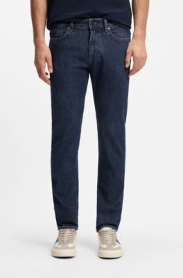 Delaware slim-fit jeans in comfort-stretch denim, Dark Blue