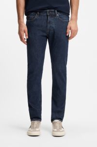 Delaware slim-fit jeans in comfort-stretch denim, Dark Blue