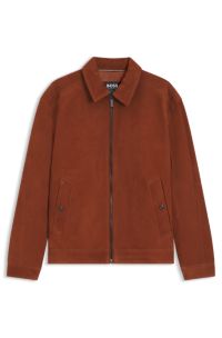 BOSS x ASTON MARTIN jacket in suede, Brown