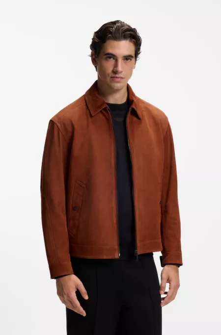 BOSS x ASTON MARTIN jacket in suede