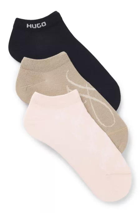 Lot de trois paires de chaussettes longueur cheville