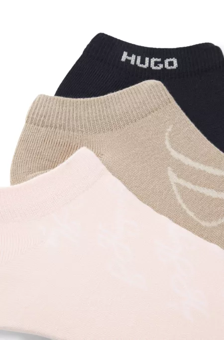 Lot de trois paires de chaussettes longueur cheville