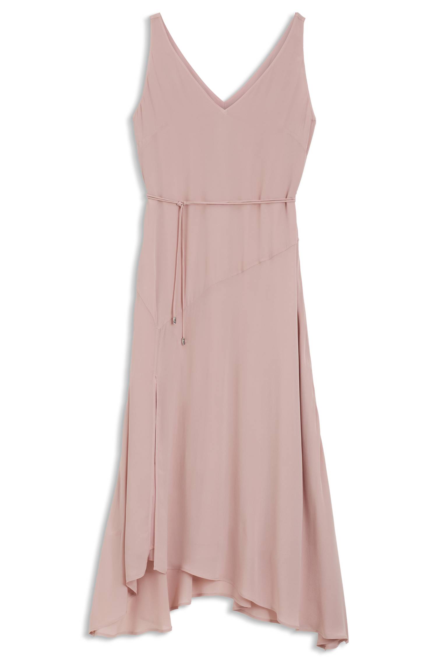Boss V-neck slip dress in crepe de chine klänningar dam – bild 4