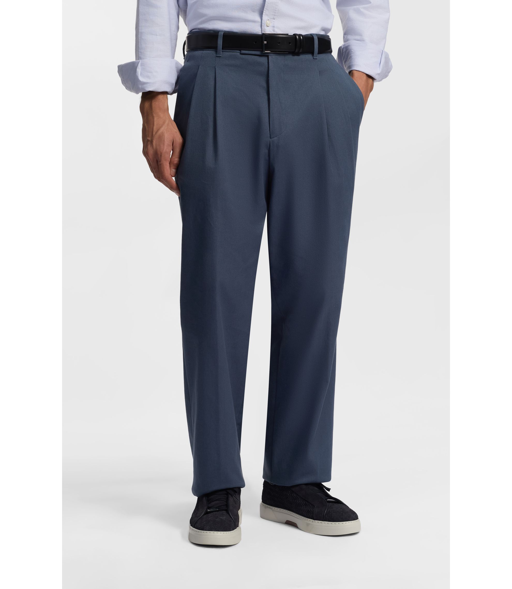 Tapered-Fit Hose aus elastischem Baumwoll-Twill