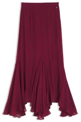Boss Midi skirt with asymmetric hemline midikjolar dam – bild 4