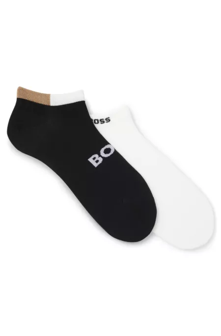 Two-pack ankle socks in soft bamboo blend