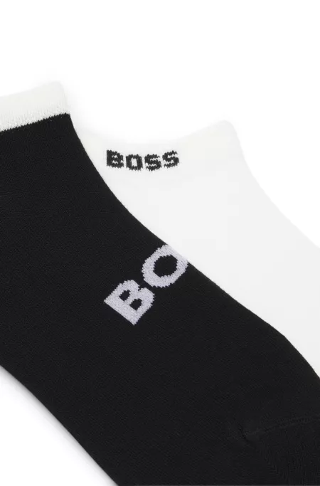 Two-pack ankle socks in soft bamboo blend