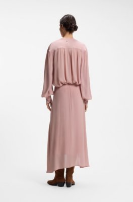 Boss Midi skirt in crepe de chine midikjolar dam – bild 2