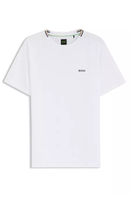 T-shirt actif aux propriétés d’évacuation de l’humidité avec un gaufrage en forme de balle de tennis