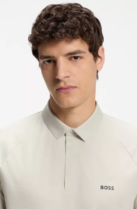 Active polo shirt with moisture management