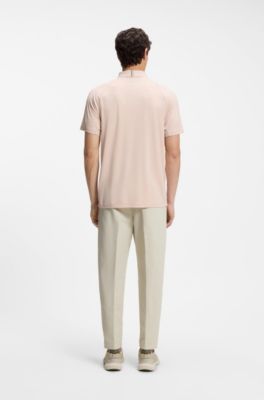 Active polo shirt with moisture management, Light Orange