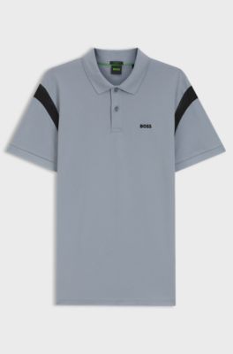 Paddy polo shirt in stretch cotton, Grey