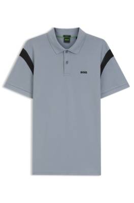 Boss Paddy polo shirt in stretch cotton pikéer herr – bild 4