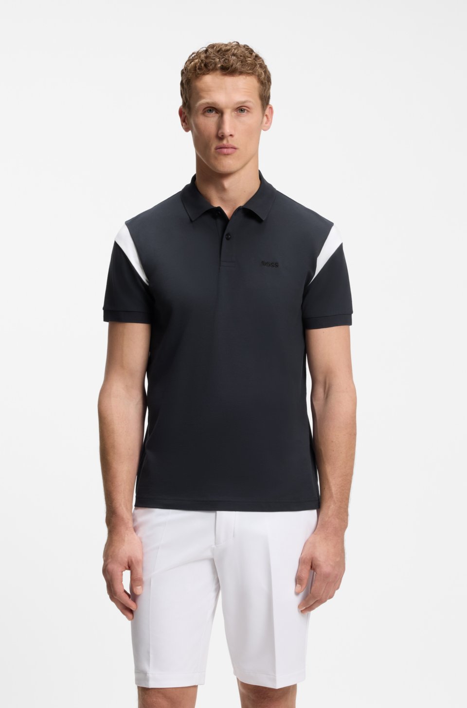 Paddy polo shirt in stretch cotton