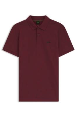 Cotton-piqué polo shirt with all-over print 4