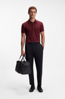 Cotton-piqué polo shirt with all-over print 2