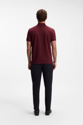 Cotton-piqué polo shirt with all-over print 3