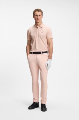 Boss Cotton-piqué polo shirt with all-over print pikéer herr – bild 2