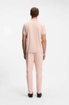 Boss Cotton-piqué polo shirt with all-over print pikéer herr – bild 3