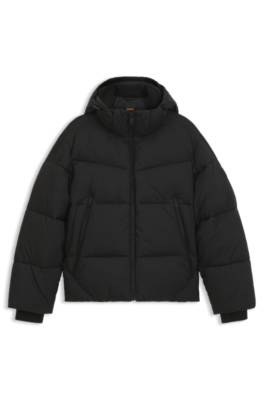 Boss Water-repellent puffer jacket with detachable hood dunjackor herr – bild 4