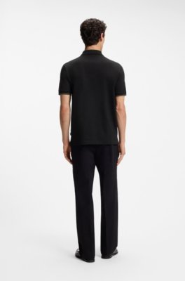 Regular-fit polo with zip closure 3