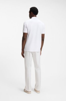 Regular-fit polo with zip closure 3