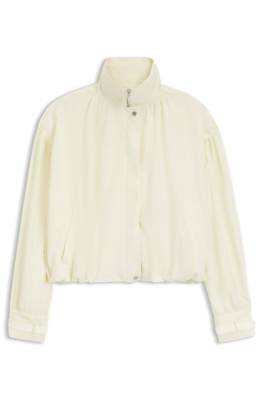 Relaxed-fit bomber jacket with stand collar 1