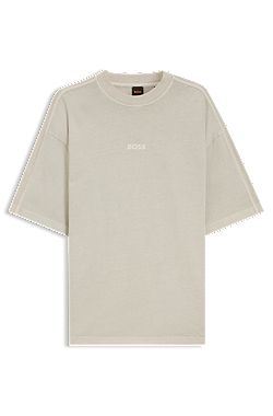 Relaxed-fit cotton T-shirt with embroidered logo
