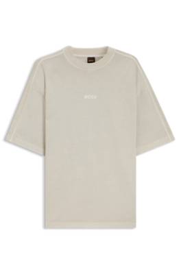 Boss Relaxed-fit cotton T-shirt with embroidered logo herr – bild 4