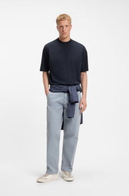 Boss Relaxed-fit cotton T-shirt with embroidered logo herr – bild 2