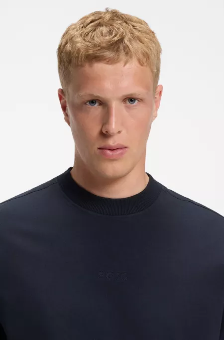 Relaxed-Fit T-Shirt aus Baumwolle mit Logo-Stickerei