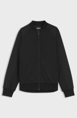 BOSS x ASTON MARTIN bomber-style jacket, Black