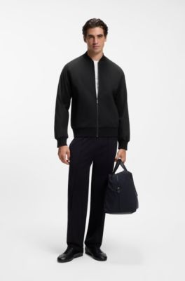 BOSS x ASTON MARTIN bomber-style jacket, Black