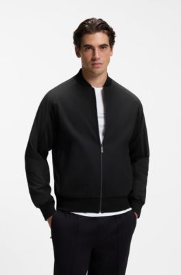 BOSS x ASTON MARTIN bomber-style jacket, Black