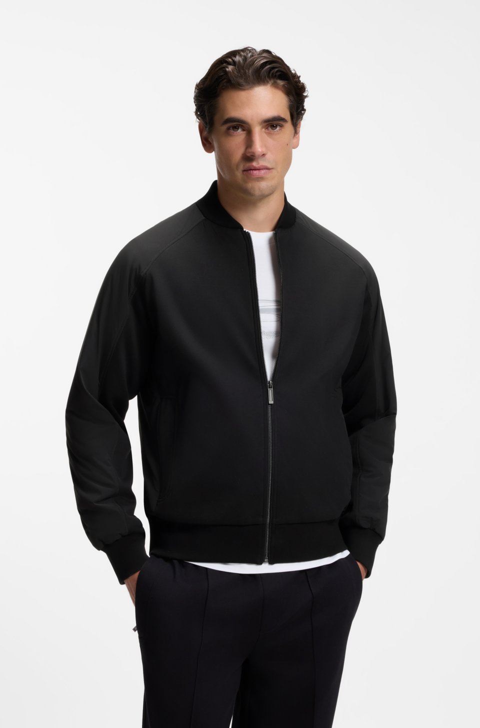 x ASTON MARTIN bomber-style jacket