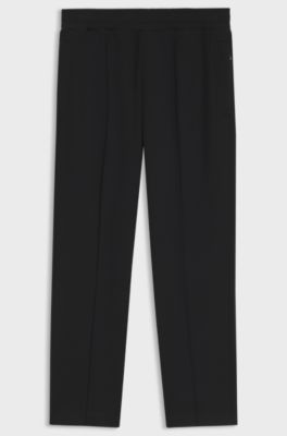 BOSS x ASTON MARTIN modern-fit trousers in cotton, Black
