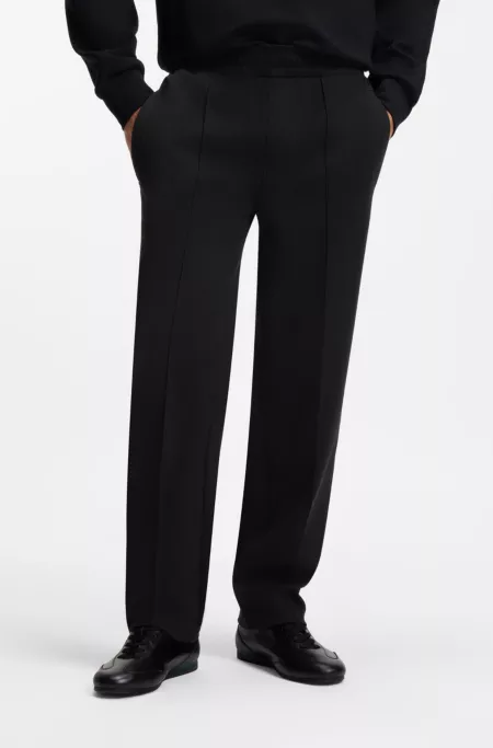 BOSS x ASTON MARTIN modern-fit trousers in cotton