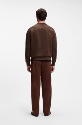 BOSS x ASTON MARTIN sweatshirt in cotton, Dark Brown