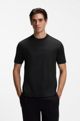 BOSS x ASTON MARTIN T-shirt in mercerised cotton, Black