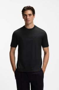 BOSS x ASTON MARTIN T-shirt en coton merceris&eacute;, Noir