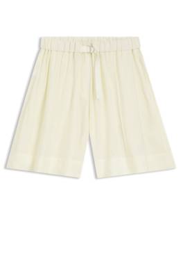 Boss Wide-leg Bermuda shorts with elasticated waistband dam – bild 4