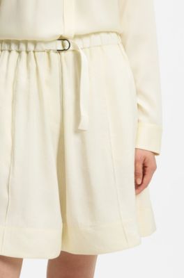 Bermuda large avec taille &eacute;lastique, Jaune clair