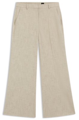 Boss Donna Beige Pantaloni, L, New, - Immagine 2