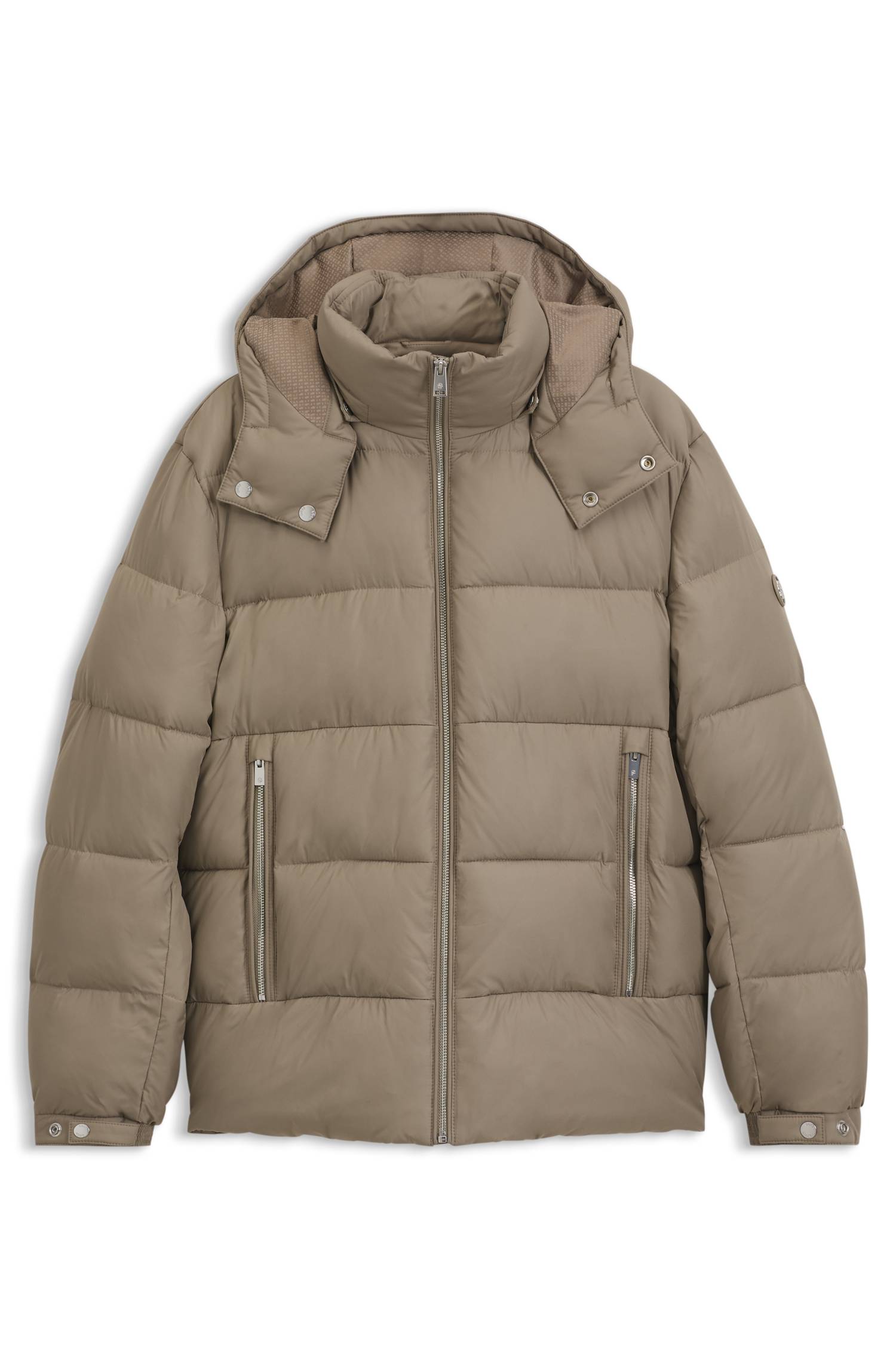 Boss Water-repellent puffer jacket with adjustable hood jackor herr – bild 4