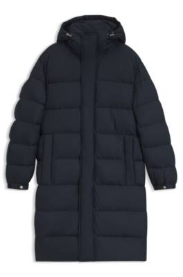 Boss Long-length water-repellent puffer jacket with concealed closure dunjackor herr – bild 4